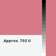 Color chip: Approx. 702 U