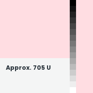 Color chip: Approx. 705 U