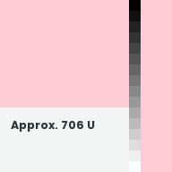 Color chip: Approx. 706 U