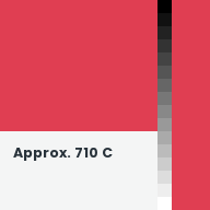Color chip: Approx. 710 C
