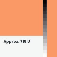 Color chip: Approx. 715 U