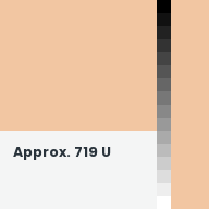 Color chip: Approx. 719 U