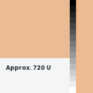 Color chip: Approx. 720 U