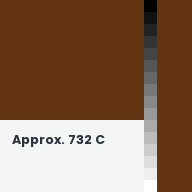 Color chip: Approx. 732 C