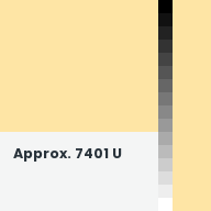 Color chip: Approx. 7401 U