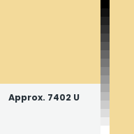 Color chip: Approx. 7402 U