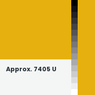 Color chip: Approx. 7405 U
