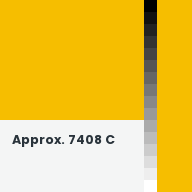 Color chip: Approx. 7408 C