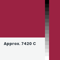 Color chip: Approx. 7420 C