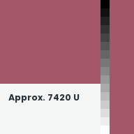 Color chip: Approx. 7420 U