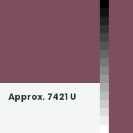 Color chip: Approx. 7421 U