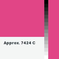 Color chip: Approx. 7424 C