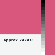 Color chip: Approx. 7424 U