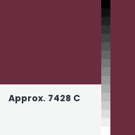 Color chip: Approx. 7428 C