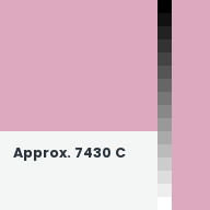 Color chip: Approx. 7430 C