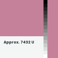 Color chip: Approx. 7432 U