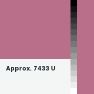 Color chip: Approx. 7433 U