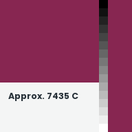 Color chip: Approx. 7435 C