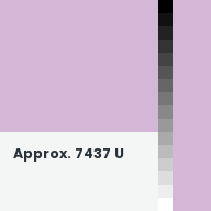 Color chip: Approx. 7437 U