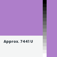 Color chip: Approx. 7441 U
