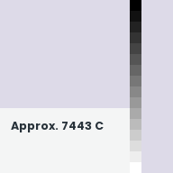 Color chip: Approx. 7443 C