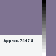 Color chip: Approx. 7447 U