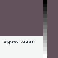 Color chip: Approx. 7449 U