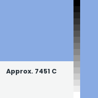 Color chip: Approx. 7451 C