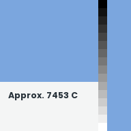 Color chip: Approx. 7453 C