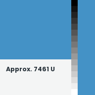 Color chip: Approx. 7461 U