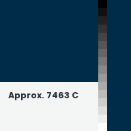 Color chip: Approx. 7463 C