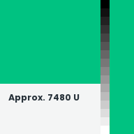 Color chip: Approx. 7480 U