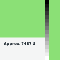 Color chip: Approx. 7487 U