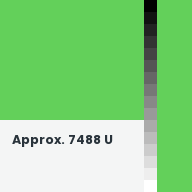 Color chip: Approx. 7488 U