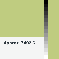 Color chip: Approx. 7492 C