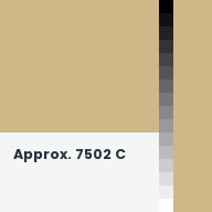 Color chip: Approx. 7502 C