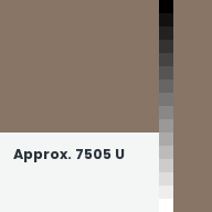 Color chip: Approx. 7505 U