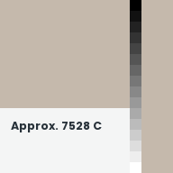 Color chip: Approx. 7528 C