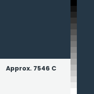 Color chip: Approx. 7546 C