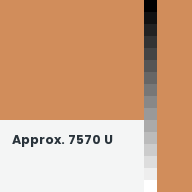 Color chip: Approx. 7570 U