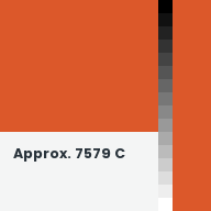 Color chip: Approx. 7579 C