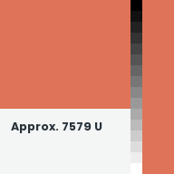 Color chip: Approx. 7579 U