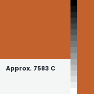 Color chip: Approx. 7583 C