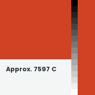 Color chip: Approx. 7597 C