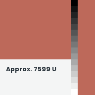 Color chip: Approx. 7599 U