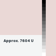 Color chip: Approx. 7604 U