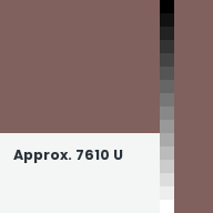 Color chip: Approx. 7610 U