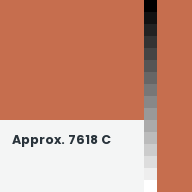 Color chip: Approx. 7618 C