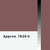 Color chip: Approx. 7629 U