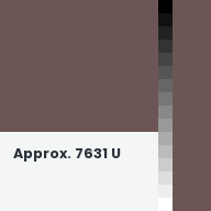 Color chip: Approx. 7631 U